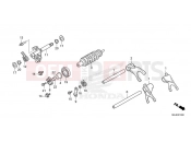 HONDA CB1000RAM CB1000R 2021 E-19 GEARSHIFT DRUM