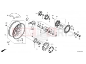 HONDA CB1000RAM CB1000R 2021 F-19 REAR WHEEL
