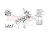 HONDA CB1000RAM CB1000R 2021 F-49 CAUTION LABEL