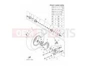 YAMAHA YFM 700 Grizzly YFM700FWAD YFM70GPXK GRIZZLY 700 EPS (B4FA) 2019 REAR WHEEL 2