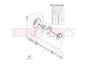 YAMAHA YFM 700 Grizzly YFM700FWAD YFM70GPXK GRIZZLY 700 EPS (B4FA) 2019 FRONT WHEEL 2