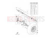 YAMAHA YFM 700 Grizzly YFM700FWAD YFM70GPXK GRIZZLY 700 EPS (B4FA) 2019 FRONT WHEEL