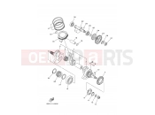 YAMAHA YFM 700 Grizzly YFM700FWAD YFM70GPXK GRIZZLY 700 EPS (B4FA) 2019 CRANKSHAFT & PISTON