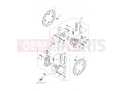 YAMAHA YFM 700 Grizzly YFM700FWAD YFM70GPXK GRIZZLY 700 EPS (B4FA) 2019 REAR BRAKE CALIPER