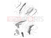 YAMAHA YZ 250 F YZ250F (B7BL) 2022 SIDE COVER