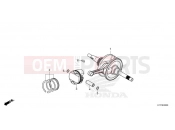 HONDA PCX125 (WW125AM) 2021 E-20 CRANKSHAFT & PISTON