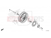 HONDA PCX125 (WW125AM) 2021 F-20-40 FRONT WHEEL