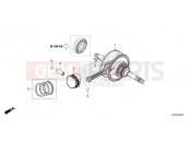 HONDA NSC110M Vision 110 2021 E-20 CRANKSHAFT & PISTON