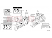 HONDA NSC110M Vision 110 2021 F-47 CAUTION LABEL