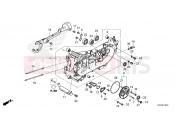 HONDA NSC110M Vision 110 2021 E-19-20 LEFT CRANKCASE