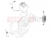 PIAGGIO Piaggio 1 Motorcycle (APAC) Remote control switches - Battery - Horn