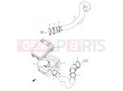 SUZUKI LT-A400FK2 LT-A400 K2 (2002) (E24) BELT COOLING DUCT
