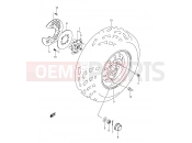 SUZUKI LT-A400FK2 LT-A400 K2 (2002) (E24) FRONT WHEEL