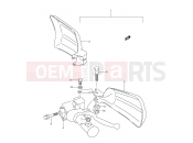 SUZUKI LT-A400FK2 LT-A400 K2 (2002) (E24) KNUCKLE COVER (OPTIONAL)