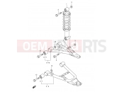 SUZUKI LT-A400FK2 LT-A400 K2 (2002) (E24) SUSPENSION ARM