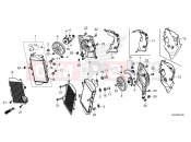 HONDA Africa Twin CRF1100AN 2022 F-41 RADIATOR