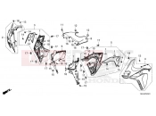 HONDA CRF1100D2N Africa Twin Adv Sports DCT 2022 F-45-1 MIDDLE COWL