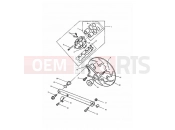 Triumph 1993 TRIDENT Rear Brake Caliper & Disc