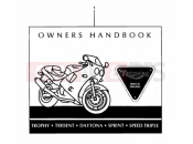 Triumph 1993 SPEED TRIPLE (CARBS) Owners Handbook 1996 Models
