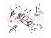 Triumph 2001 SPEED TRIPLE 885cc\955cc (EFI) > 141871 Rear Mudguard & Battery Box