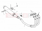Triumph 2001 SPEED TRIPLE 885cc\955cc (EFI) > 141871 Exhaust System 955cc Engine