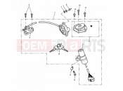 Triumph 2002 SPEED TRIPLE 141872 > 210444 Ignition Switch & Lock Set