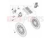 Triumph 2003 SPEED TRIPLE 141872 > 210444 Front Brake Caliper & Discs