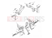 Triumph 2004 SPEED TRIPLE 141872 > 210444 Footrests & Mountings 186151