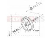 Triumph 2004 SPEED TRIPLE 141872 > 210444 Front Wheel
