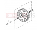 Triumph 2006 SPEED TRIPLE 210445 > 461331 Front Wheel 333179
