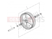 Triumph 2006 SPEED TRIPLE 210445 > 461331 Front Wheel 333178
