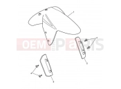 Triumph 2006 SPEED TRIPLE 210445 > 461331 Front Mudguard