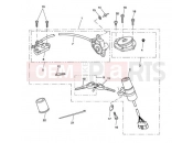 Triumph 2009 SPEED TRIPLE 210445 > 461331 Ignition Switch & Lock Set