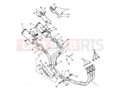 Triumph 2010 SPEED TRIPLE 210445 > 461331 Exhaust System 281466