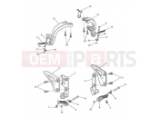 Triumph 2015 SPEED TRIPLE 461332 > 735437 Footrests & Mountings