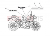 Triumph 2015 SPEED TRIPLE 461332 > 735437 Decals - ABS Special Edition