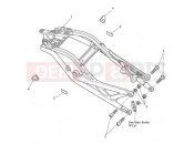 Triumph 2011 SPEED TRIPLE 461332 > 735437 Rear Sub-Frame & Fittings