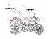 Triumph 2015 SPEED TRIPLE R > 735336 Decals 657552