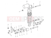 Triumph 2015 SPEED TRIPLE R > 735336 Rear Suspension Unit & Linkage