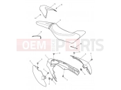 Triumph 2013 SPEED TRIPLE R > 735336 Rear Bodywork & Seat