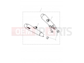 Triumph 2020 STREET TWIN Silencer, Pair, Hom