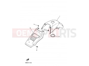 YAMAHA YFM 350 X Warrior YFM350X YFM350XH WARRIOR 3GDJ 1996 SIDE COVER