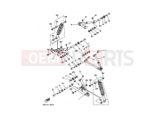 YAMAHA YFM 350 X Warrior YFM350X YFM350XH WARRIOR 3GDJ 1996 FRONT SUSPENSION & WHEEL