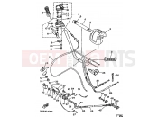 YAMAHA YFM 350 X Warrior YFM350X YFM350XH WARRIOR 3GDJ 1996 STEERING HANDLE & CABLE