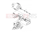 YAMAHA YFM 350 YFM350X YFM350XH 3GDH 1996 REAR WHEEL