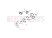 Triumph 2021 Thruxton RS Starter Drive Gears