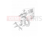 Triumph 1998 ADVENTURER Rear Brake Disc and Caliper