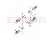 Triumph 2001 ADVENTURER Footrests & Mountings