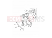 Triumph 2001 ADVENTURER Rear Brake Caliper & Disc