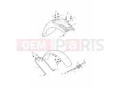 Triumph 2001 BONNEVILLE & BONNEVILLE T100 CARBS Mudguards- >284652-F2 Black; >28